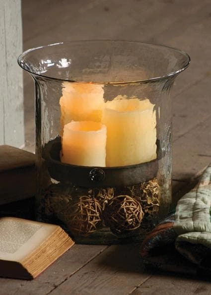 Giant Glass Candle Hurricane Cylinder