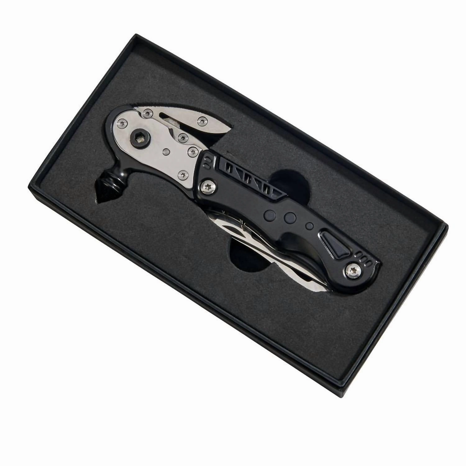 Glass Breaker With Multi Tools In Black