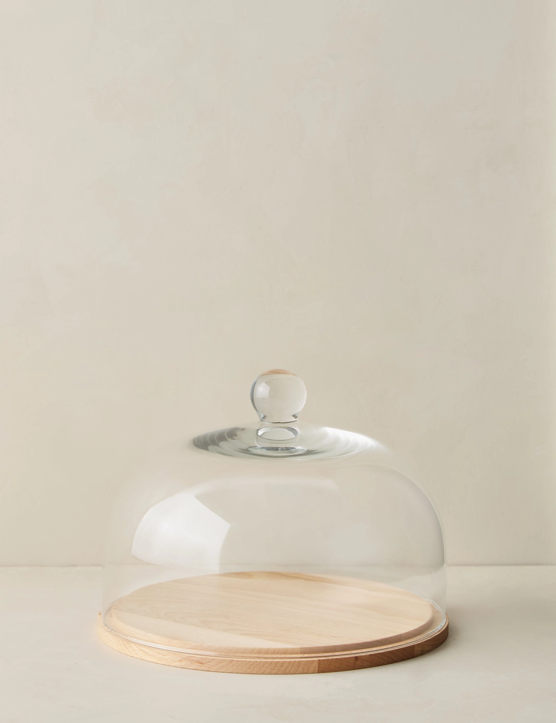 Glass Dome with Wood Base by etHOME