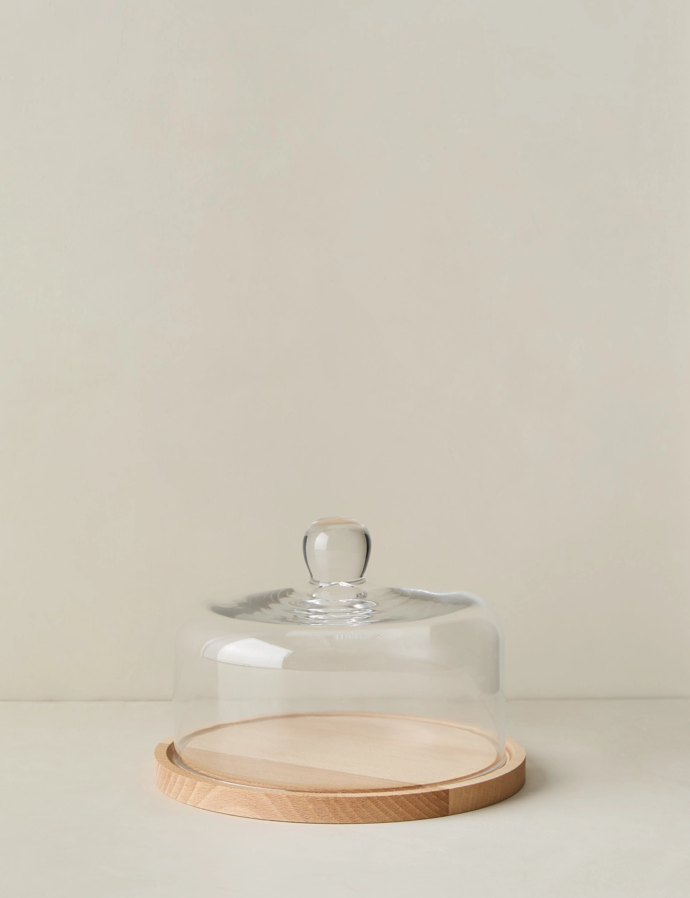 Glass Dome with Wood Base by etHOME