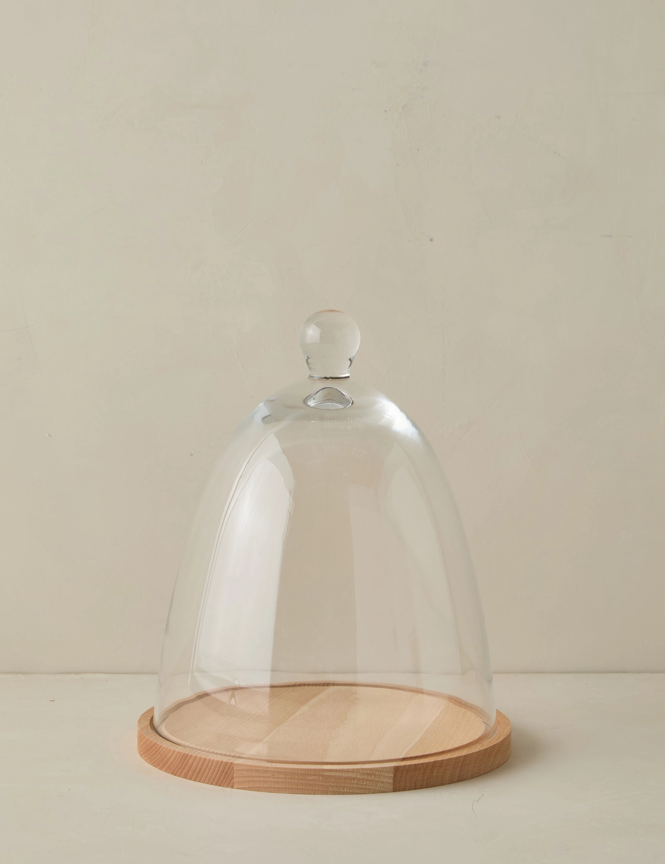 Glass Dome with Wood Base by etHOME