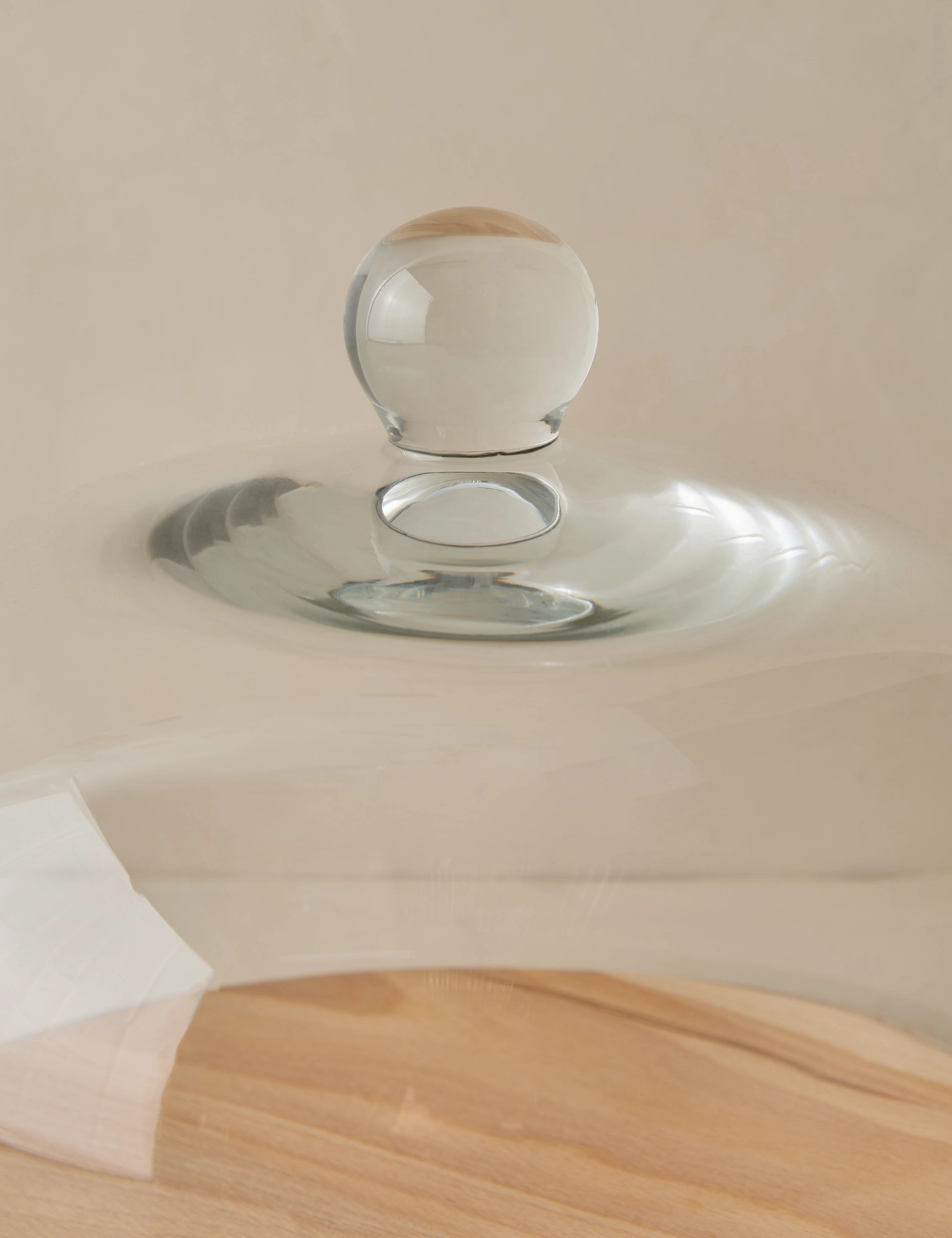 Glass Dome with Wood Base by etHOME