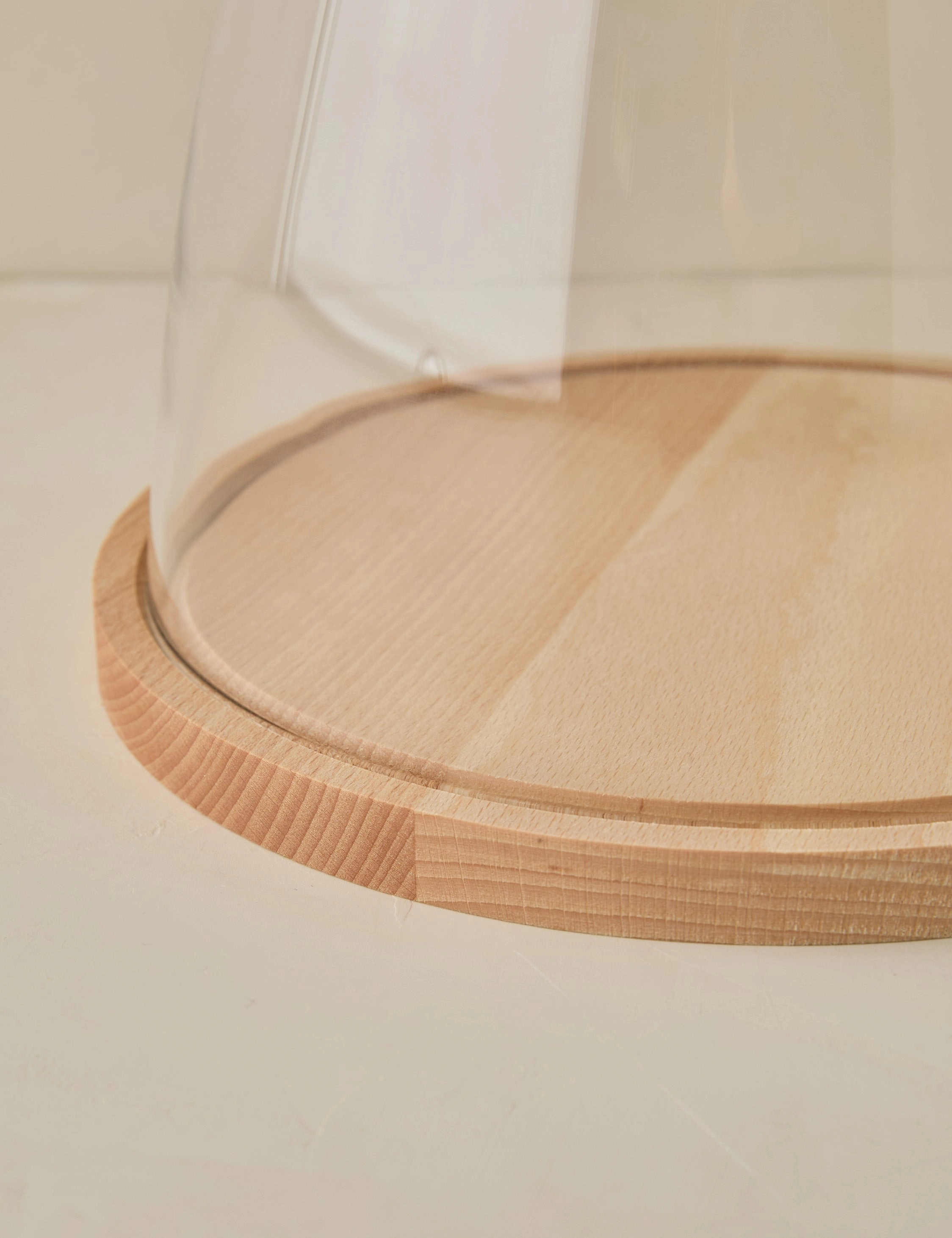 Glass Dome with Wood Base by etHOME