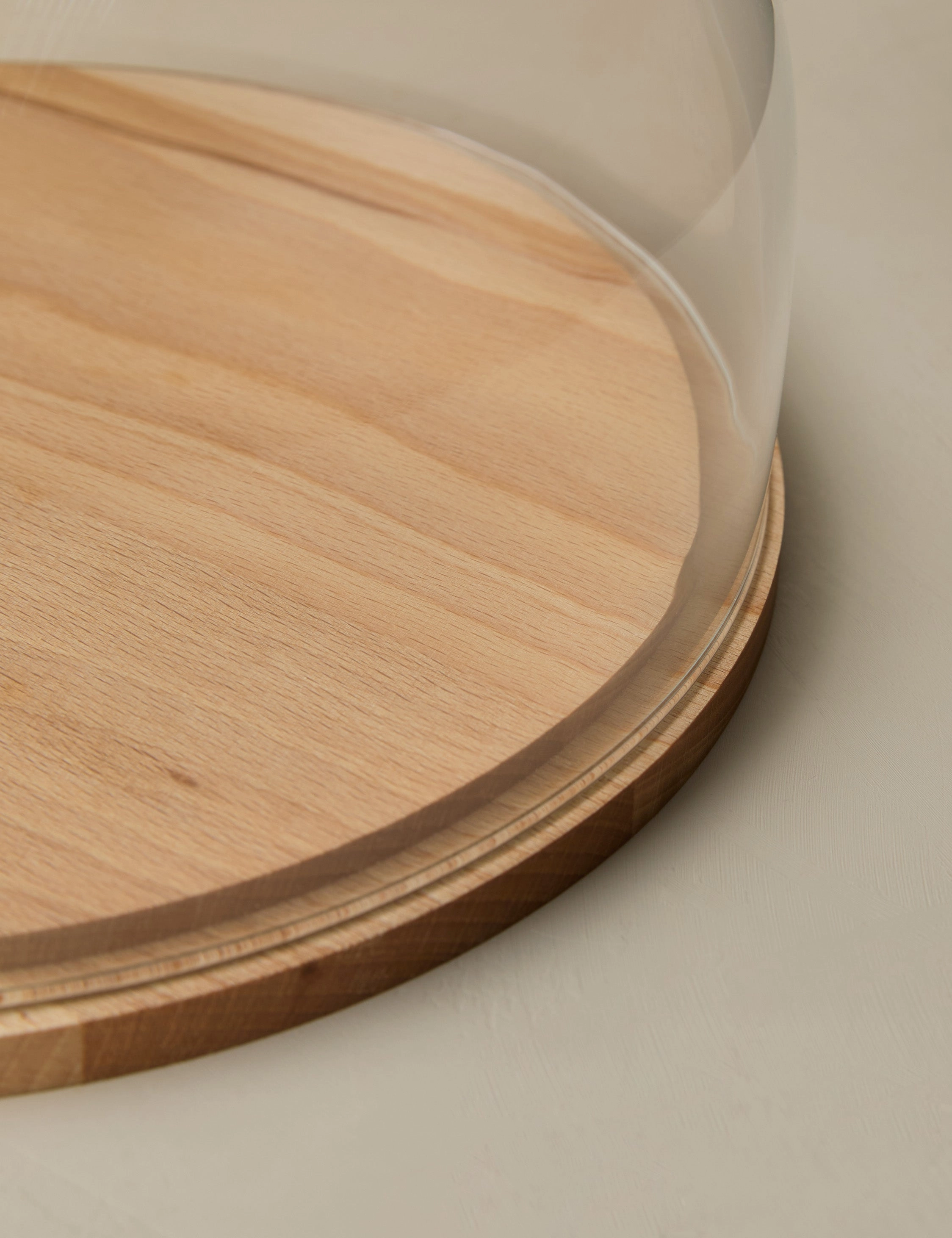 Glass Dome with Wood Base by etHOME