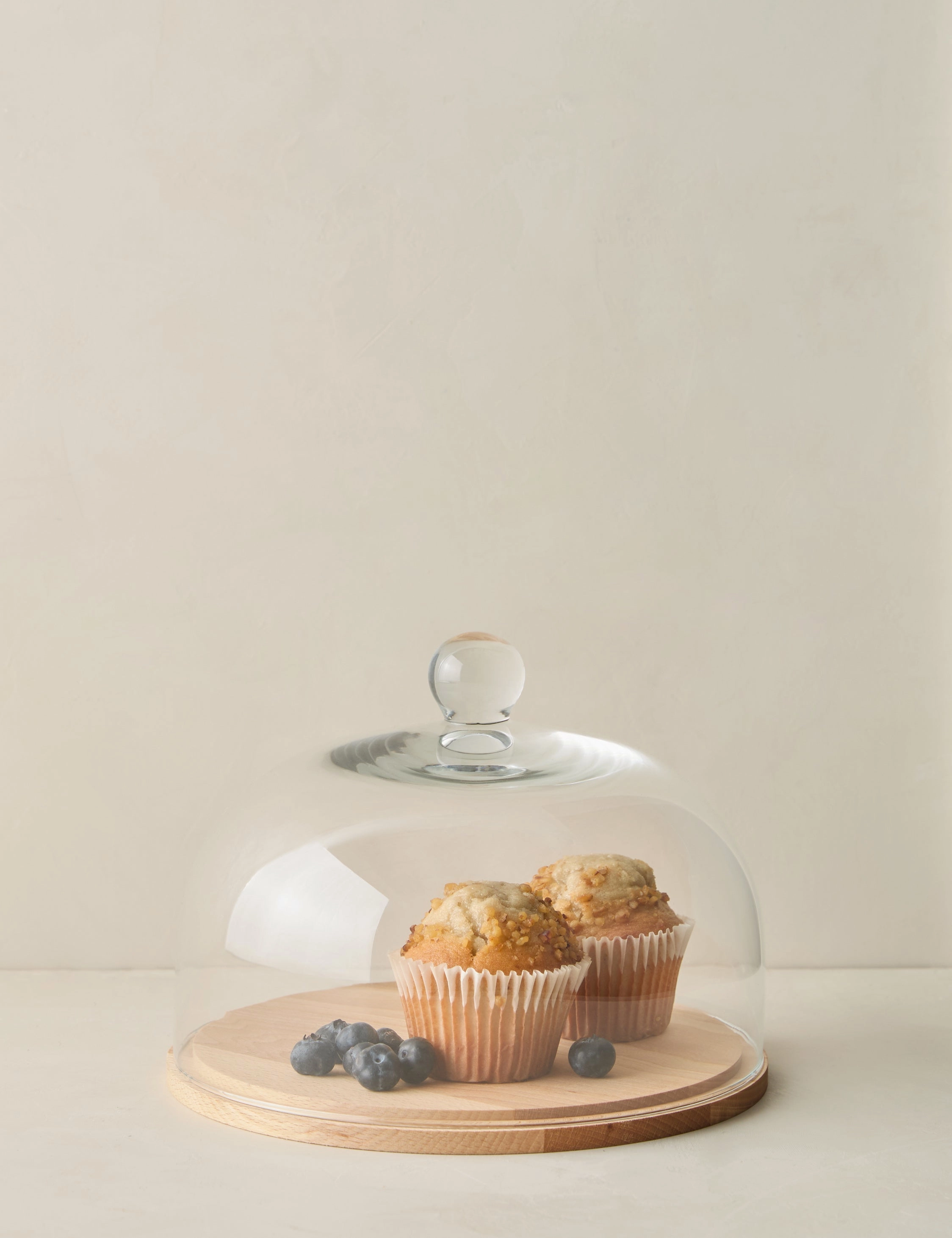 Glass Dome with Wood Base by etHOME
