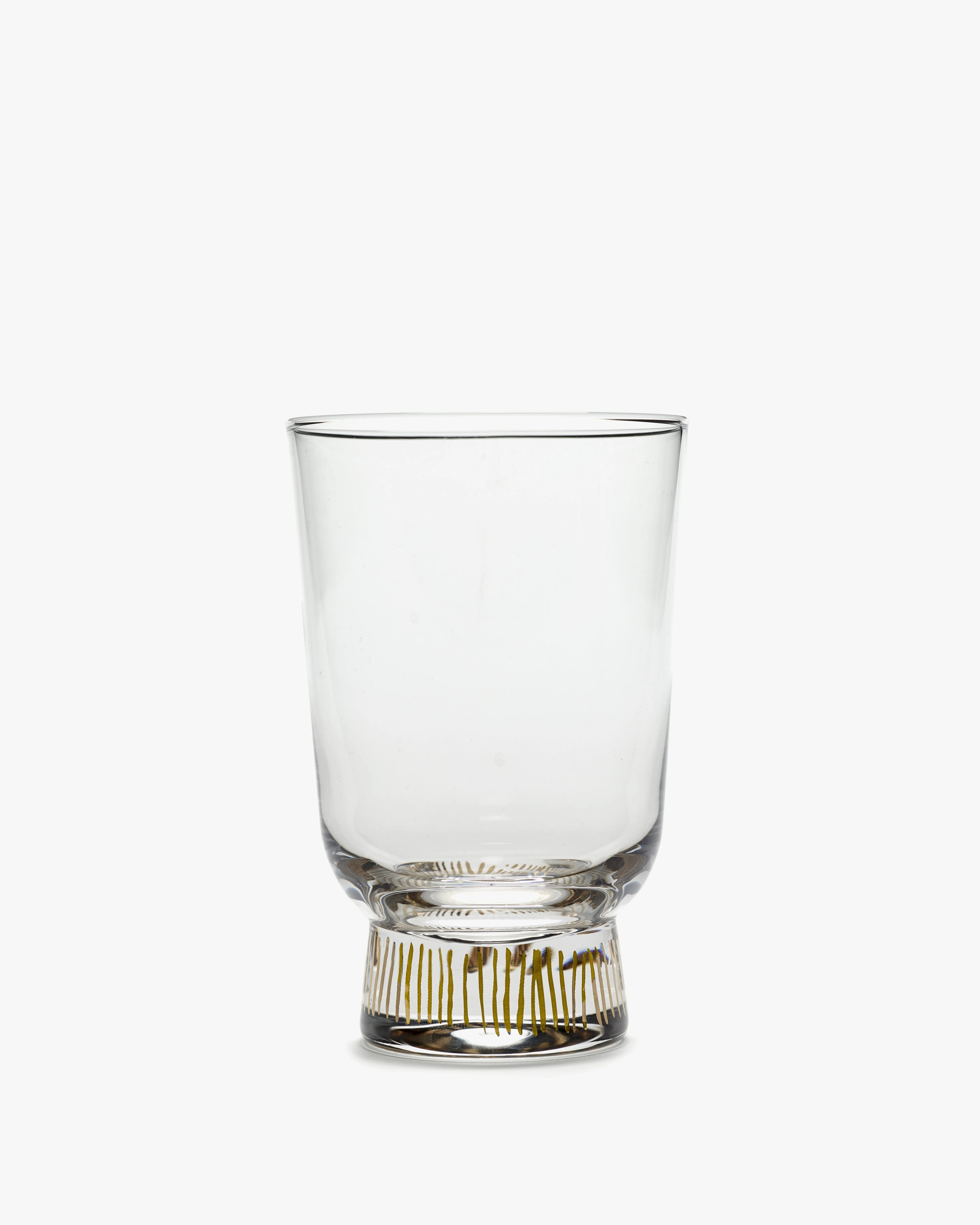 Glass L stripes gold Feast Glassware Tableware discount