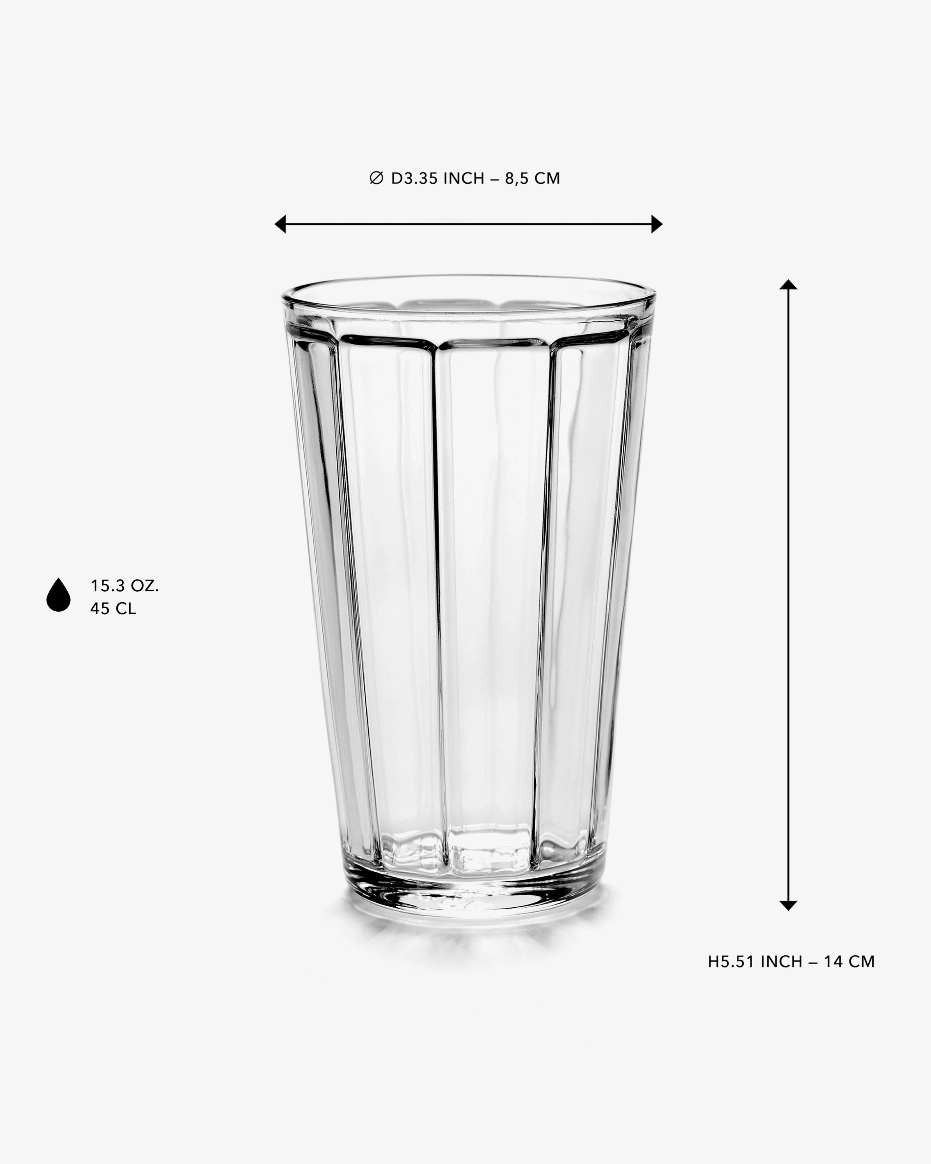 Glass longdrink XL transparent Surface Glassware Tableware discount