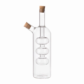 Glass Oil & Vinegar Tall Glass Bottle Serveware clearance shop