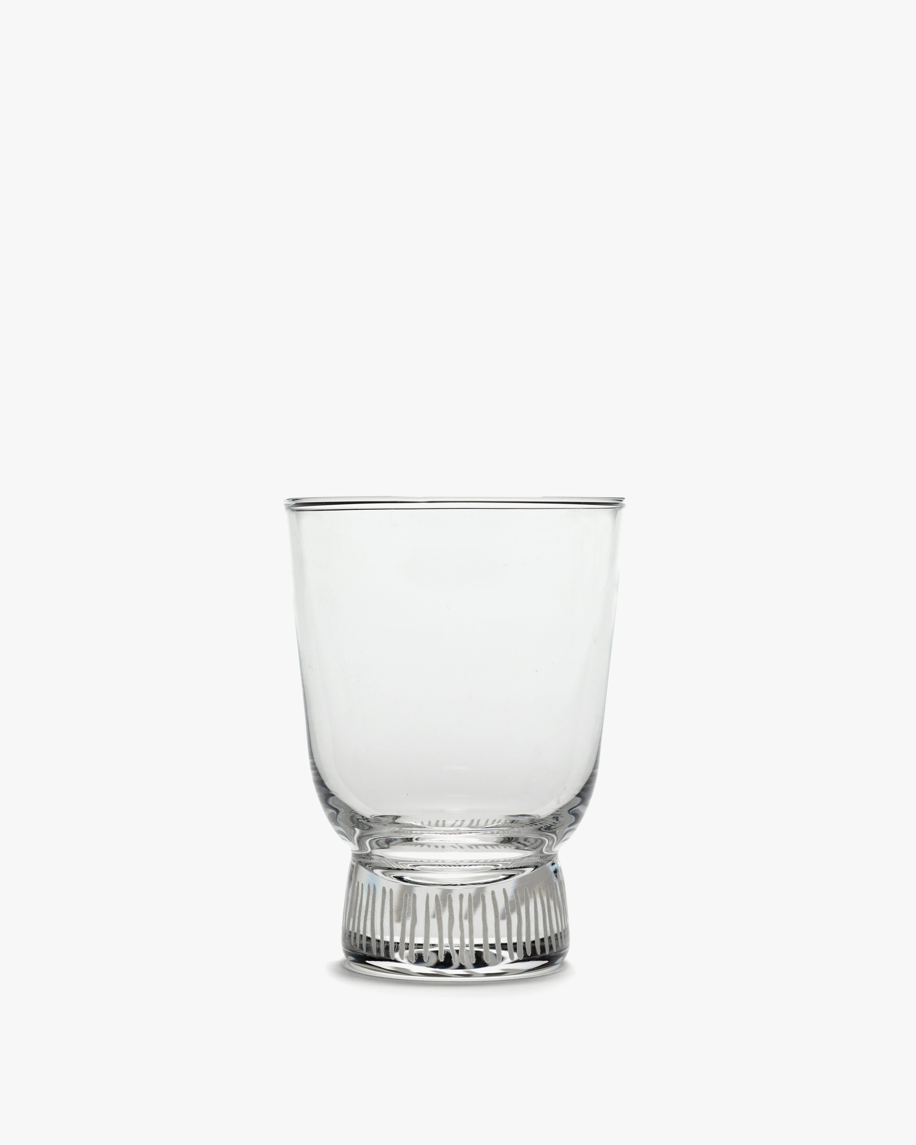 Glass S stripes sandblasted Feast Glassware Tableware discount