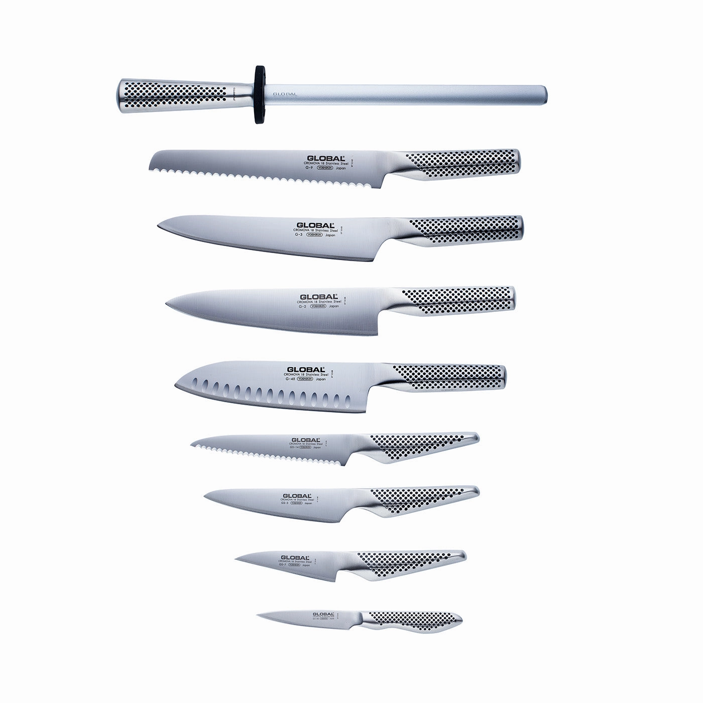 Global 10 Piece Classic Knife Block Set