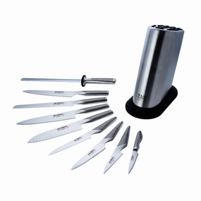 Global 10 Piece Classic Knife Block Set Cutlery knife sets deals
