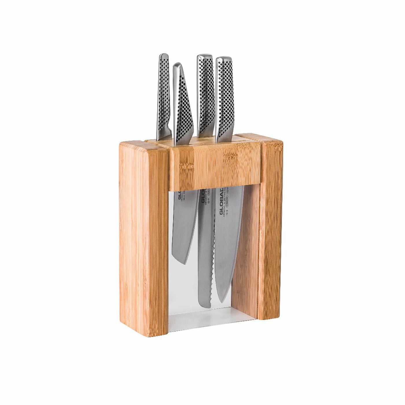 Global 5-Piece Teikoku Knife Block Set Cutlery outlet discounts