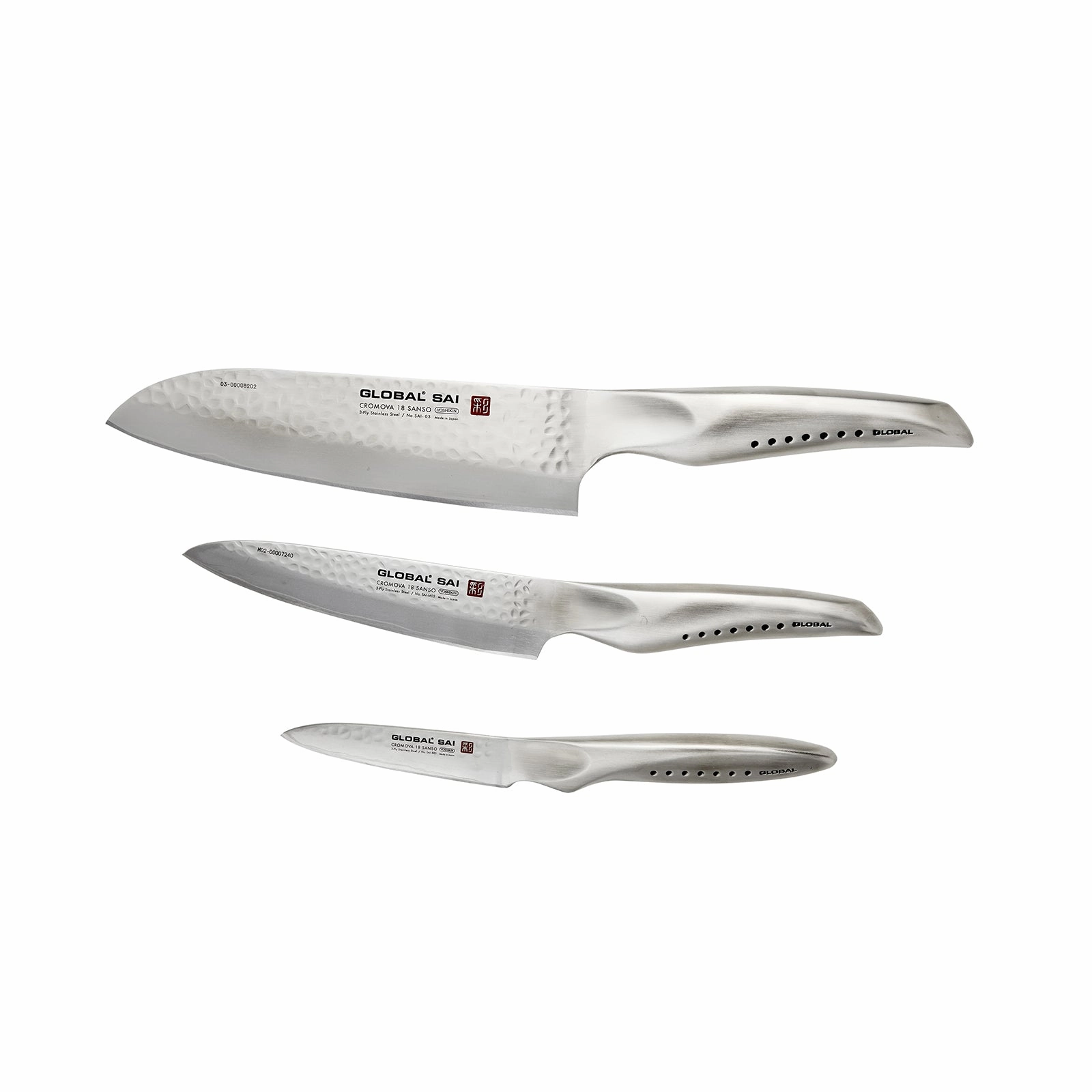 Global SAI 3 Piece Knife Set Cutlery knife sets deals