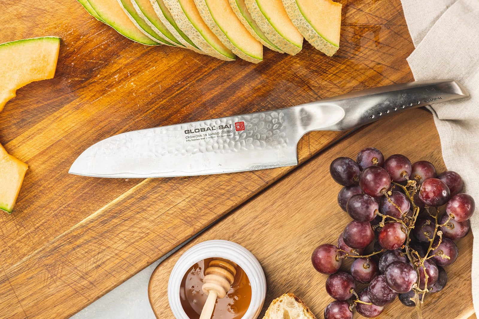 Global SAI 7.5" Santoku Knife