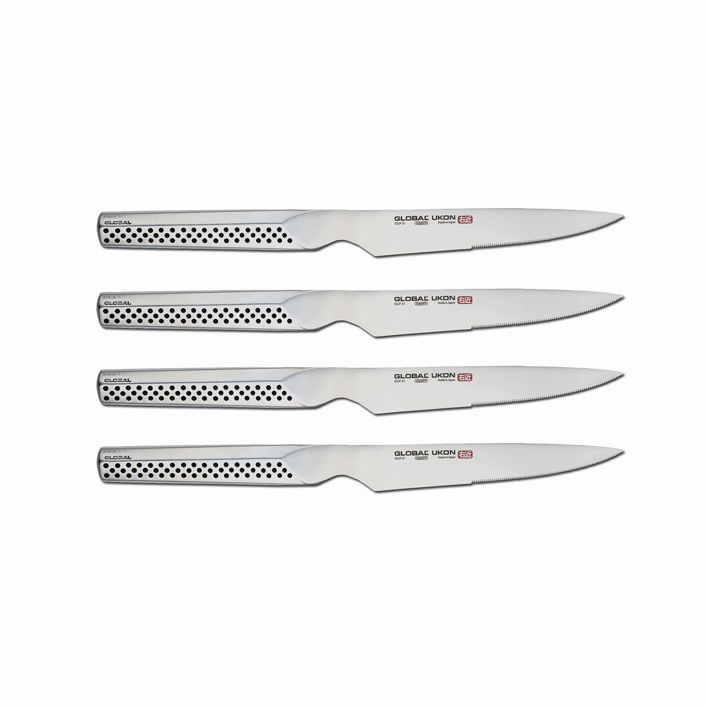 Global UKON 4 Piece Steak Knife Set Cutlery knife sets deals