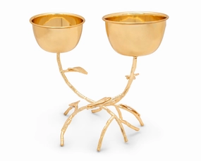 Gold 2 Branch Relish Dish Serveware deals online