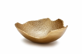 Gold Bark Raw Edged Bowl Serveware deals online