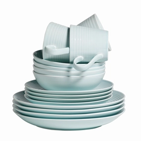 Gordon Ramsay Maze Dinnerware Set Blue, Boxed 16 Piece Set Dinnerware bulk buy offers