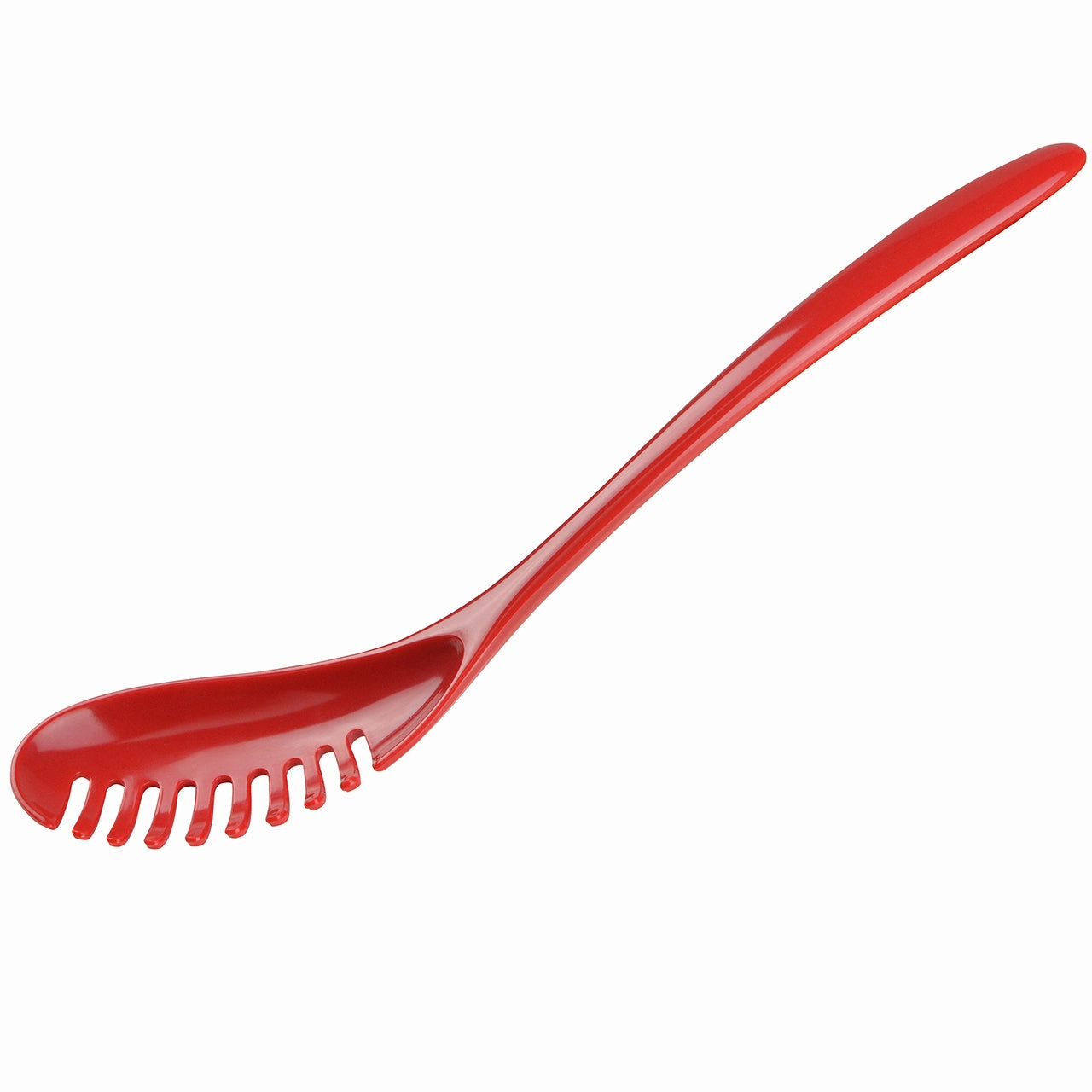 Gourmac 12-Inch Melamine Pasta Server Spaghetti Fork & Strainer