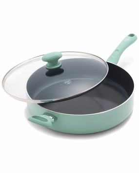GreenLife 5qt Non-Stick Ceramic Saute Pan With Lid Cookware holiday sale