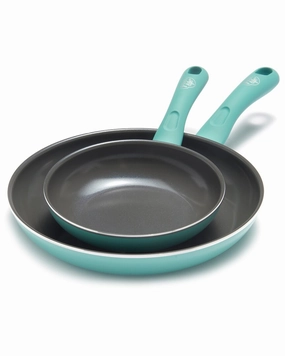 GreenLife Ceramic Non-Stick 2pk Frypan Cookware holiday sale