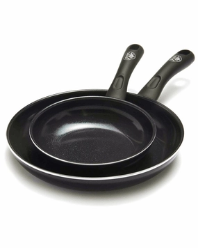GreenLife Ceramic Non-Stick 2pk Frypan Set Cookware holiday sale