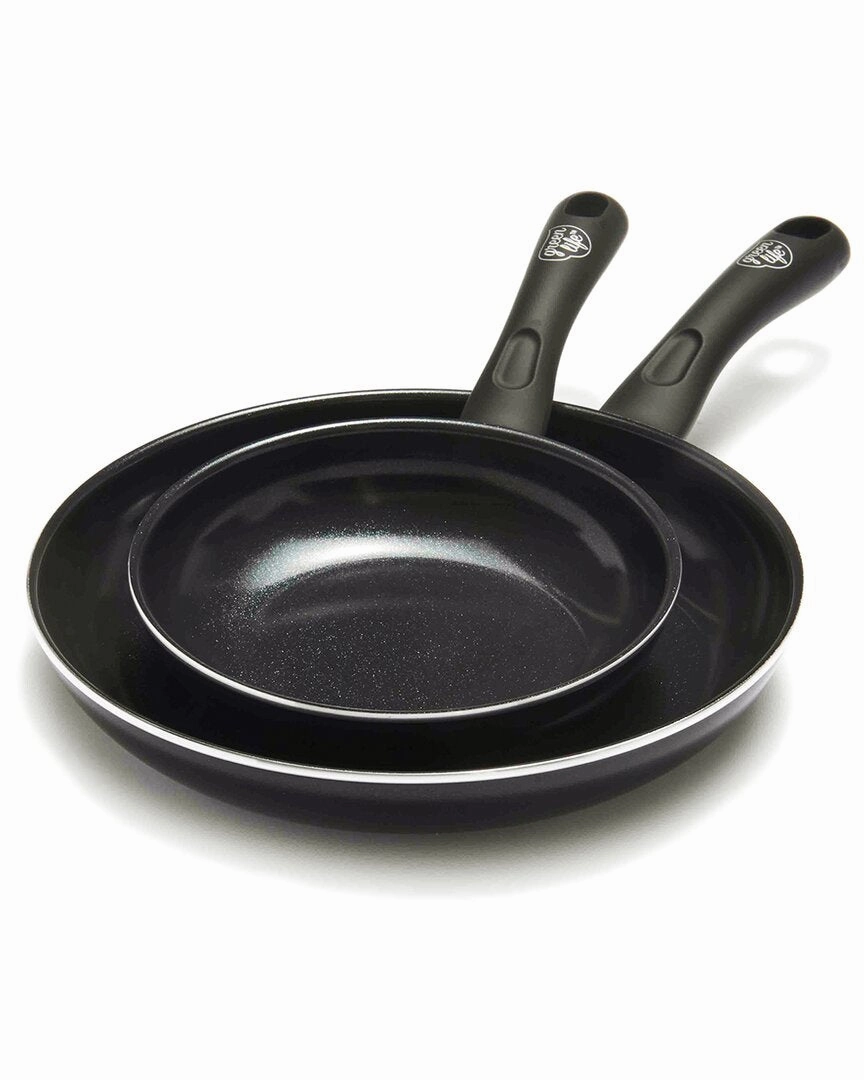 GreenLife Ceramic Non-Stick 2pk Frypan Set Cookware holiday sale