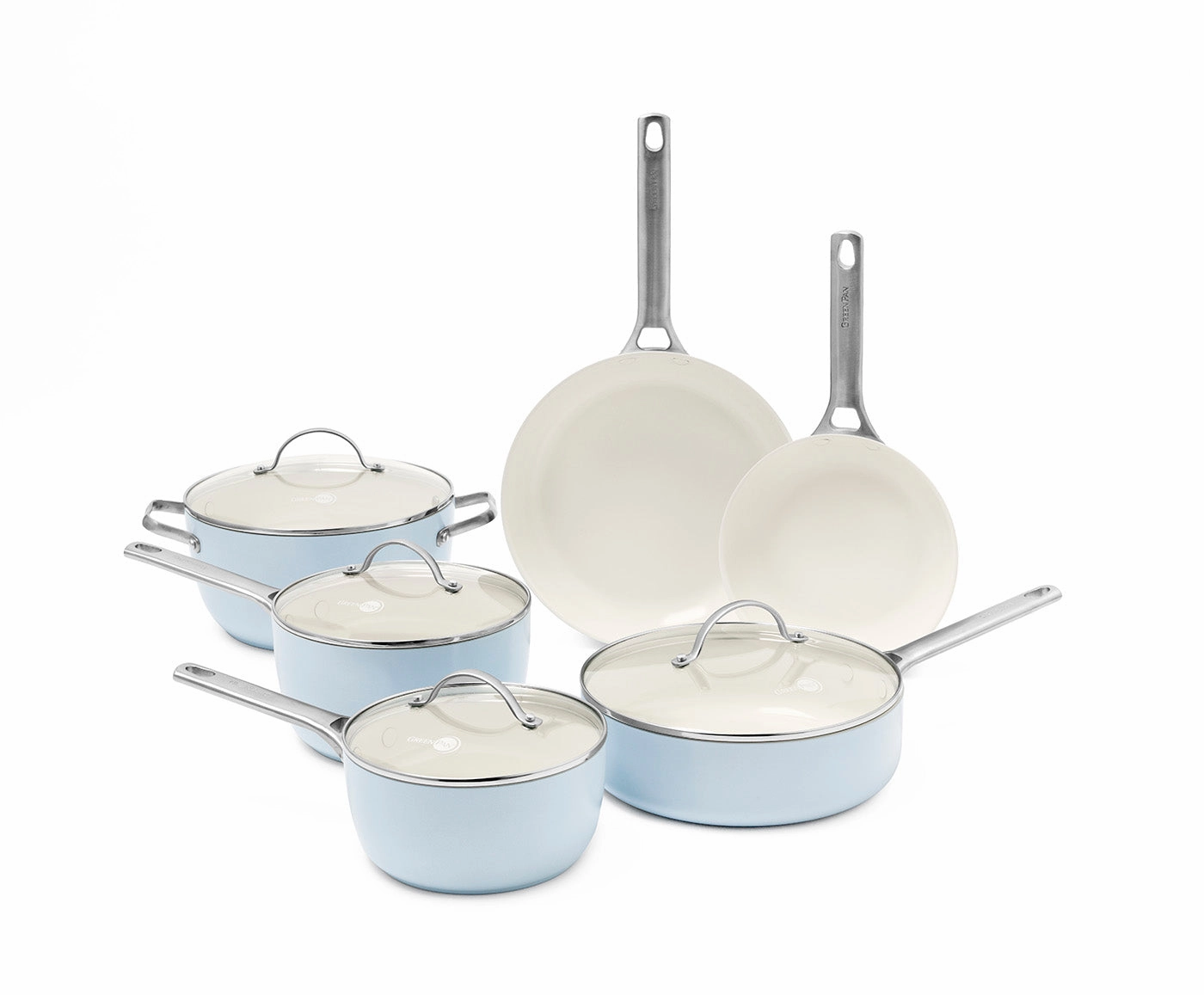 GreenPan 10 Piece Nonstick Cookware Set, Minerals Coating Bakeware online promo