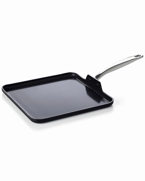 GreenPan Chatham Prime Midnight Ceramic Nonstick 11in Square Griddle Cookware holiday sale