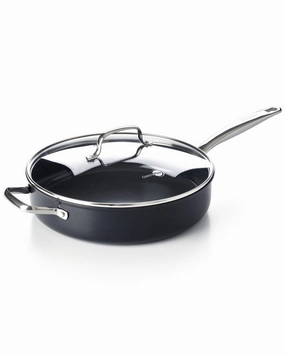 GreenPan Chatham Prime Midnight Ceramic Nonstick 5qt Saute Pan w/ Lid Cookware holiday sale