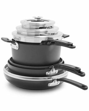 GreenPan Levels Hard Anodized Stackable Ceramic Nonstick 11pc Cookware Set Cookware holiday sale