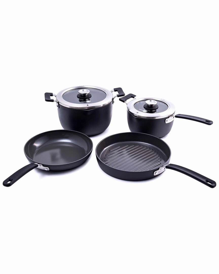GreenPan Levels Hard Anodized Stackable Ceramic Nonstick 6pc Cookware Set