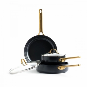 Greenpan Padova Reserve 5 Piece Cookware Set, Black Bakeware online promo