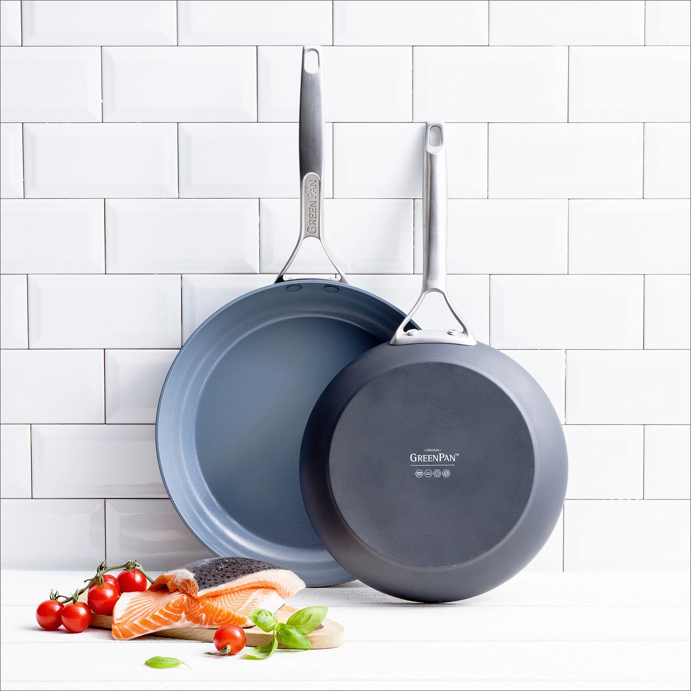 GreenPan Paris Pro 10" & 12" Nonstick Open Frypan Set