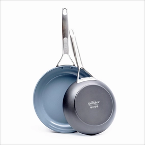 GreenPan Paris Pro 8" & 10" Nonstick Open Frypan Set Cookware holiday sale