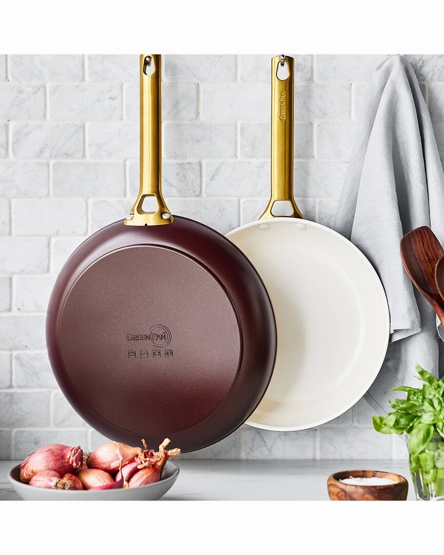GreenPan Reserve Merlot Non Stick Hard-Anodized Aluminum 2 Piece Frying Pan Set