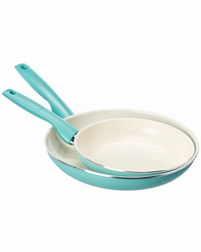 GreenPan Rio Healthy 2pc Ceramic Non-Stick Frypan Set Cookware holiday sale