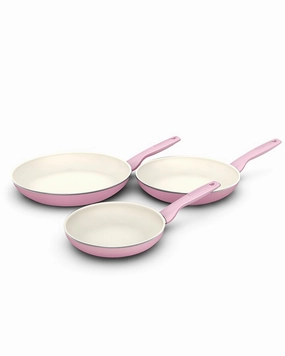 GreenPan Rio Healthy Ceramic Nonstick 7in 9.5in And 11in Frying Pan Skillet Set Cookware holiday sale
