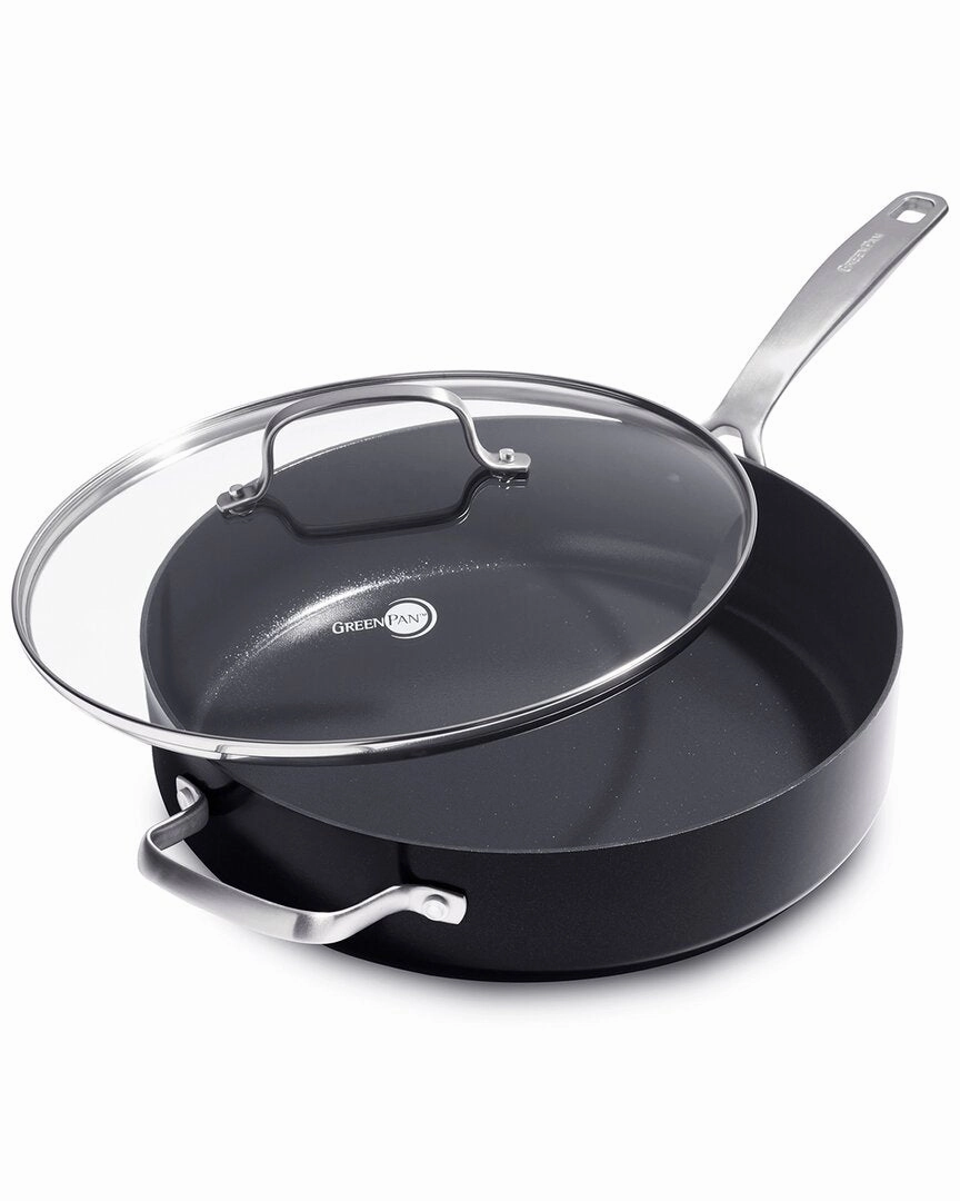 GreenPan Searsmart Ceramic Nonstick 5qt Saute Pan w/ Lid & Helper Handle Cookware holiday sale