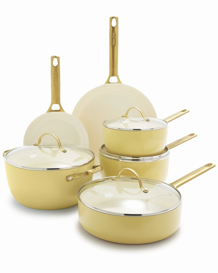 GreenPan Sunrise Reserve 10 Pc Ceramic Nonstick Cookware Se Cookware holiday sale