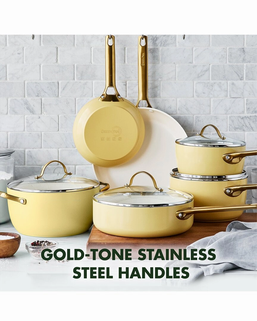 GreenPan Sunrise Reserve 10 Pc Ceramic Nonstick Cookware Se