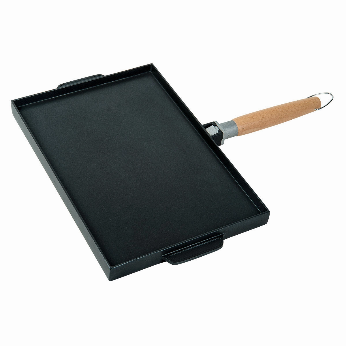 Grill & Griddle Double Sided Non-Stick Cast Aluminum With Detachable Handle, 10X15"