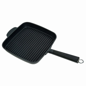 Grill Pan Heavy Duty Non-Stick Cast Aluminum With Detachable Handle, 11" Cookware holiday sale