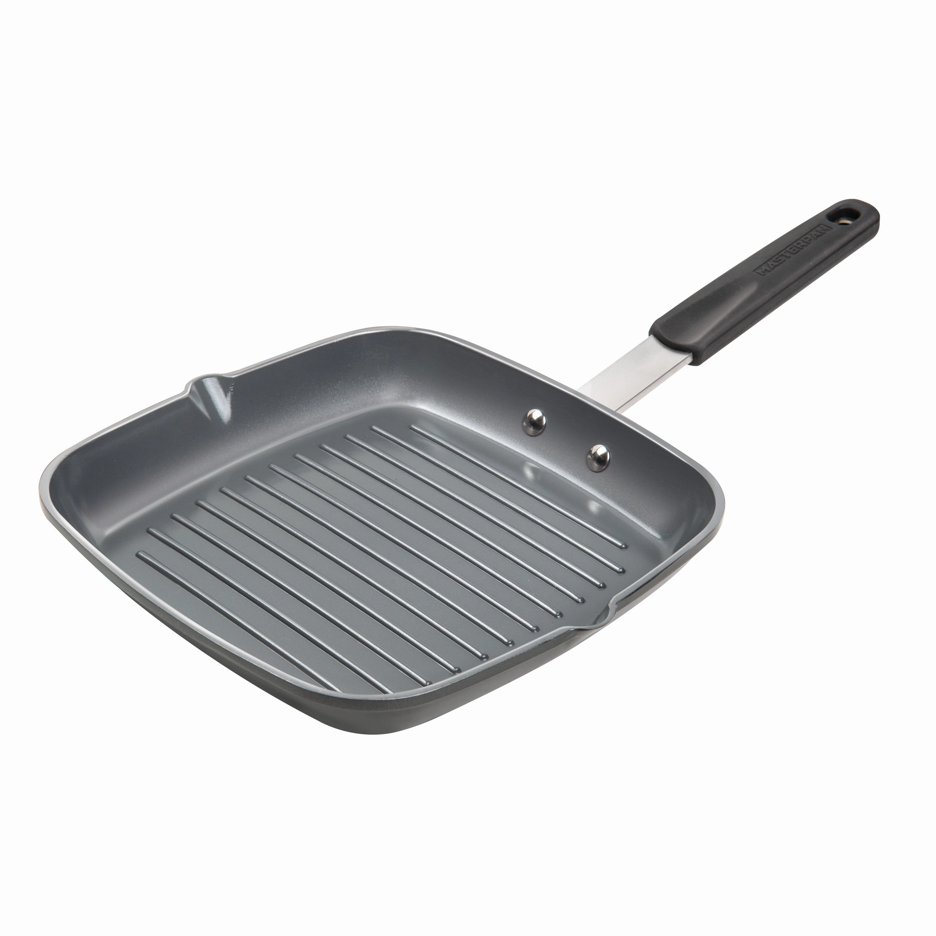Grill Pan, Non-Stick Aluminium Cookware With Stainless Steel ChefS Handle, 10 (25Cm) Cookware holiday sale