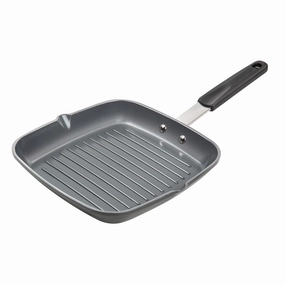 Grill Pan, Non-Stick Aluminium Cookware With Stainless Steel ChefS Handle, 10 (25Cm) Cookware holiday sale