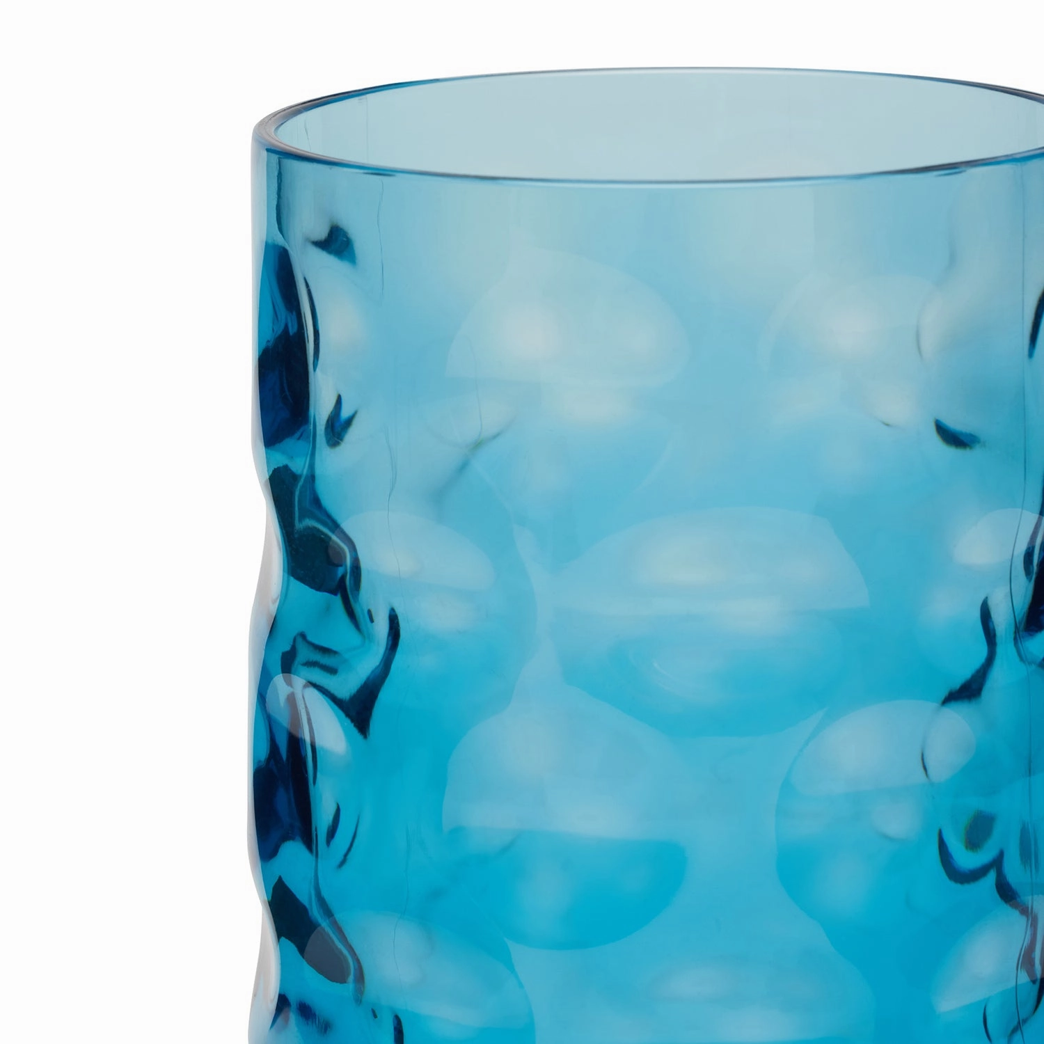 Halsey Blue Acrylic Highball Glasses Set/6