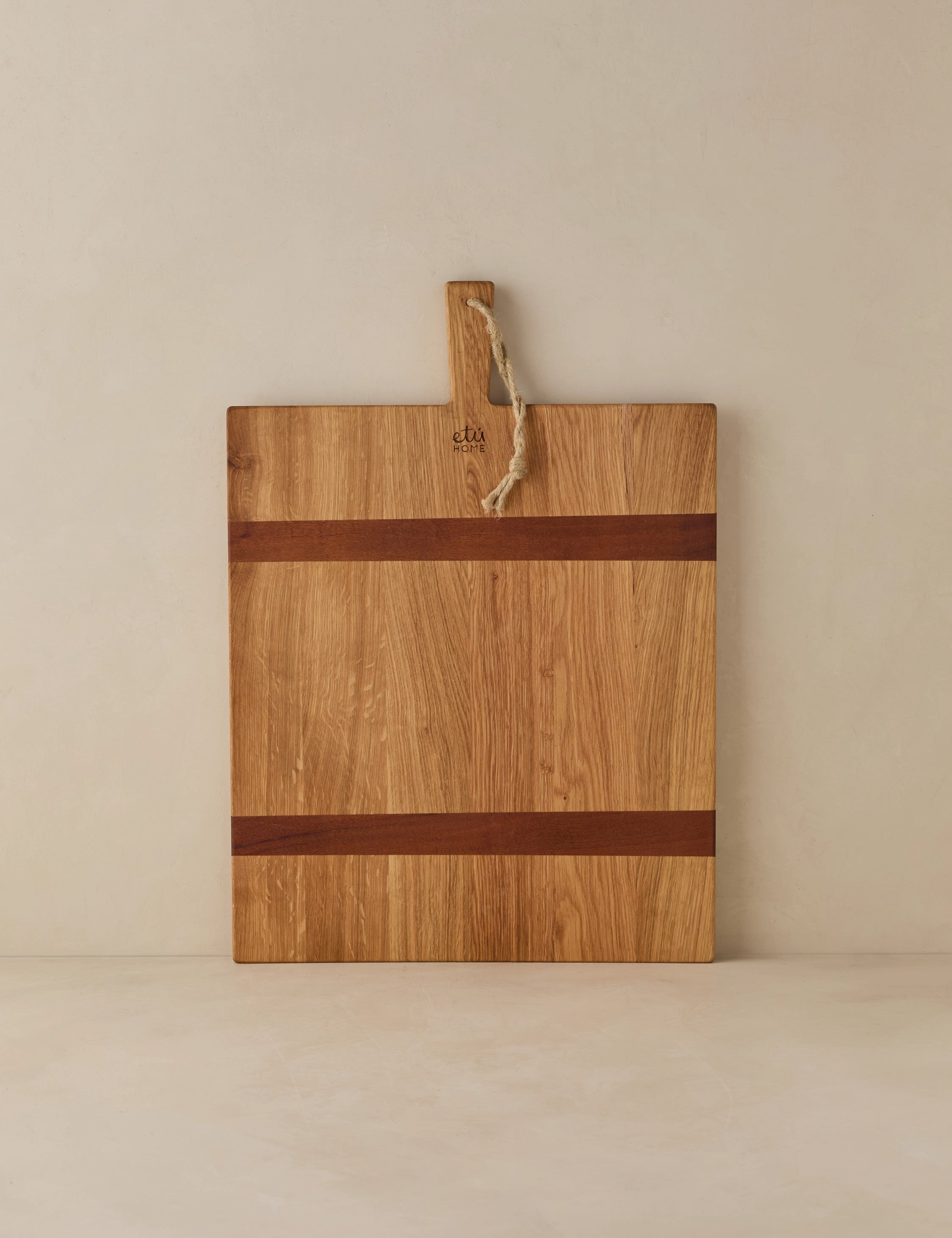 Handcrafted Rectangular Oak Serving Board by etHOME