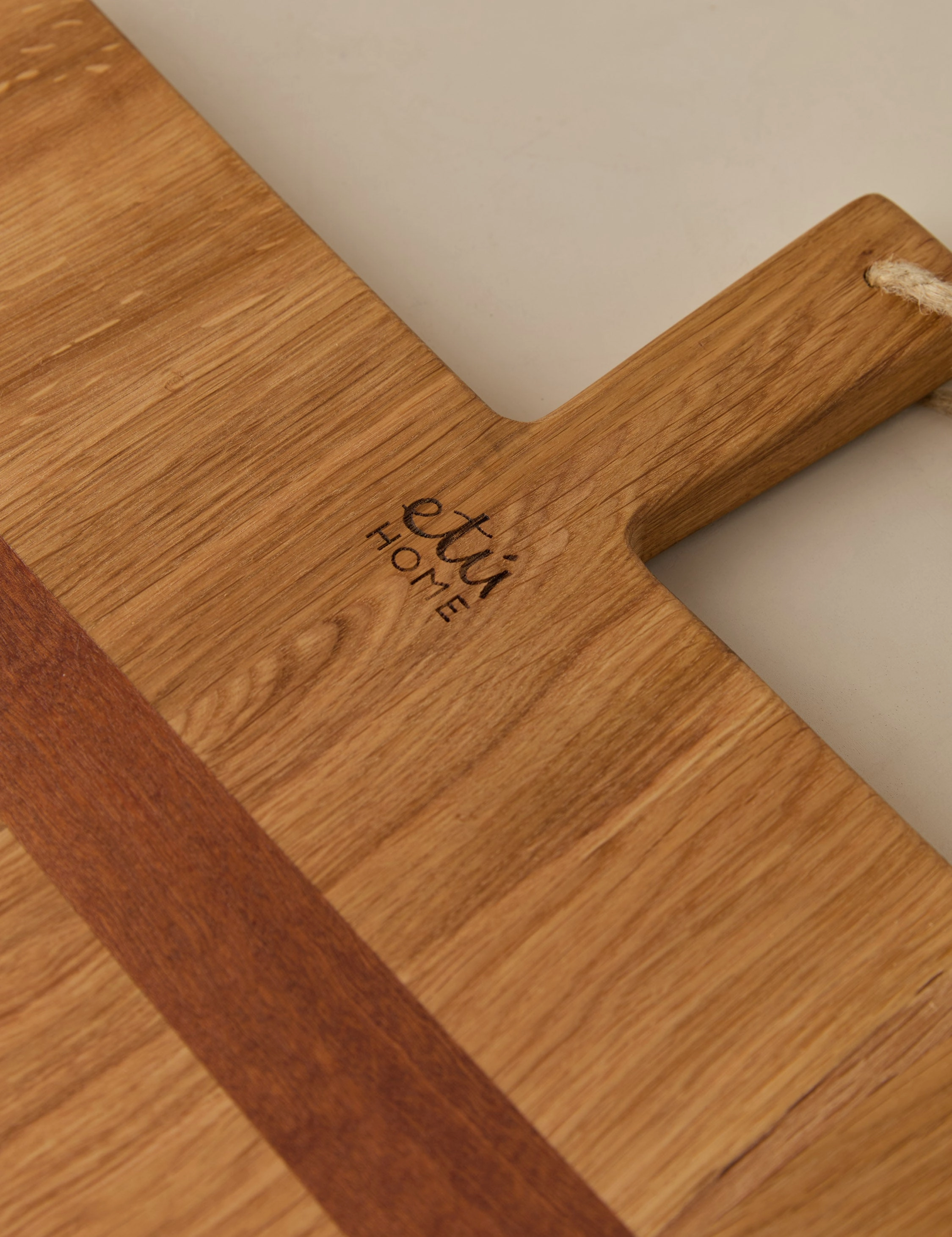 Handcrafted Rectangular Oak Serving Board by etHOME