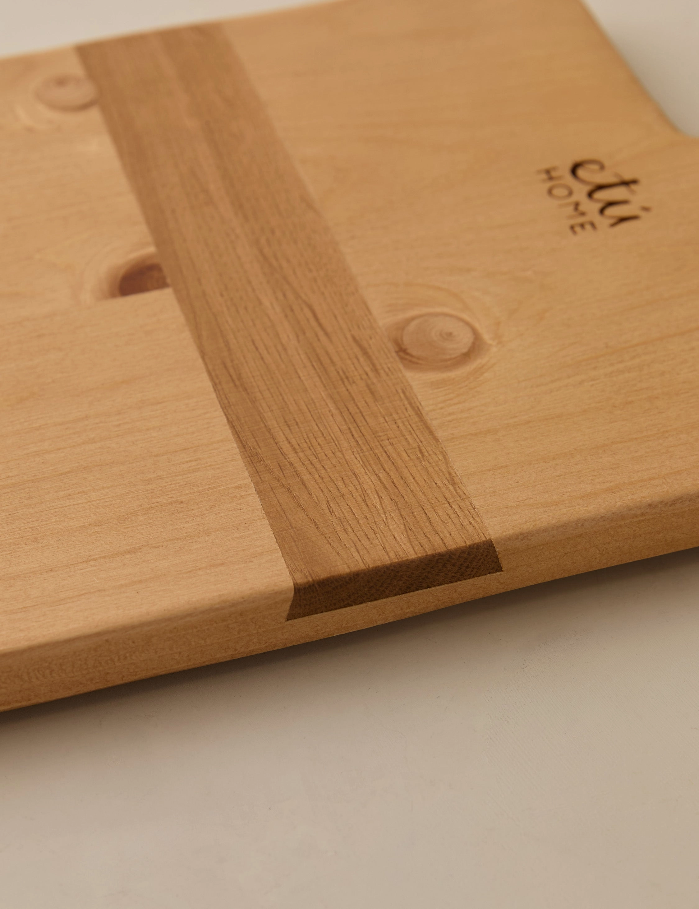 Handcrafted Rectangular Pine Charcuterie Board by etHOME