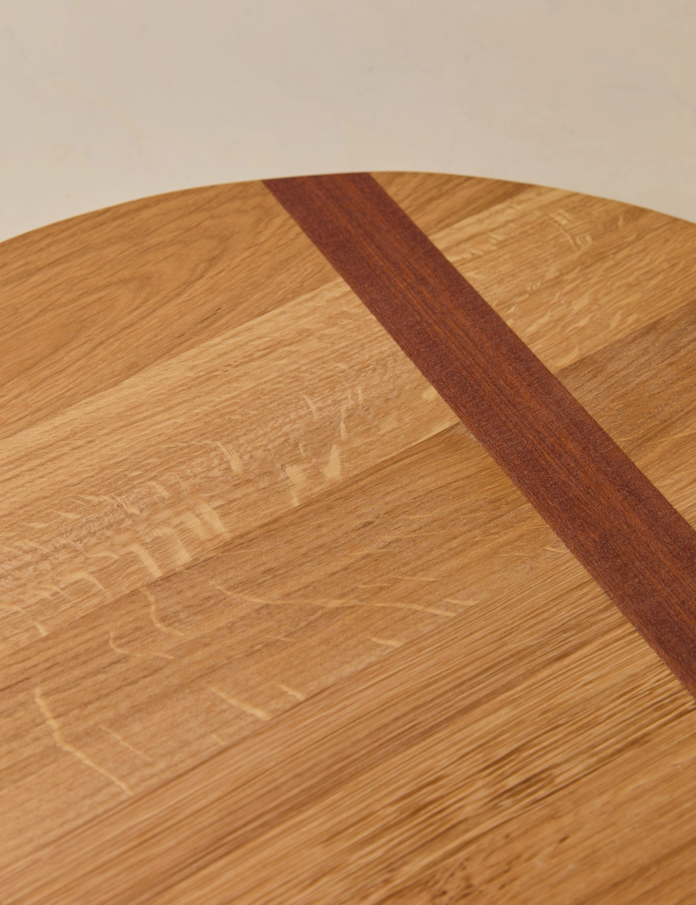 Handcrafted Round Oak Serving Board by etHOME